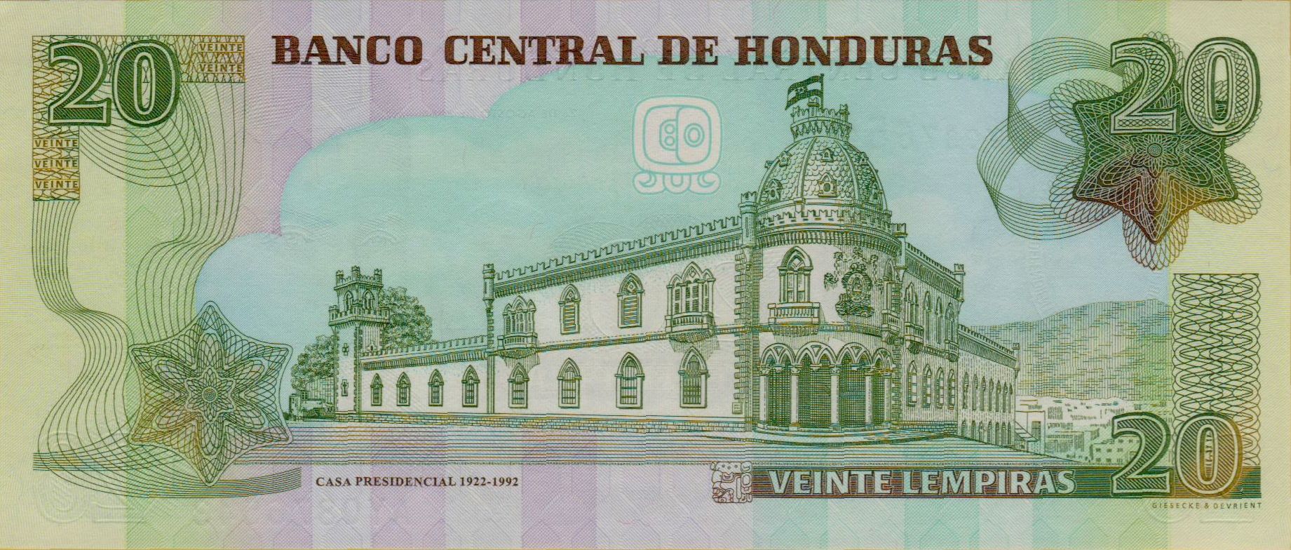 Honduras 20 2004 UNC Front P-92